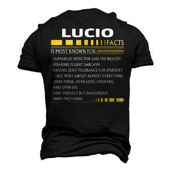Lucio Name Lucio Facts V2 Men's 3D T-shirt Back Print - Seseable