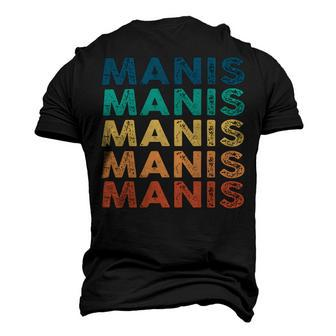 Manis Name Shirt Manis Family Name Men's 3D Print Graphic Crewneck Short Sleeve T-shirt - Monsterry