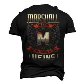 Marshall Blood Run Through My Veins Name V10 Men's 3D T-shirt Back Print - Seseable