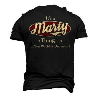Marty Shirt Personalized Name T Shirt Name Print T Shirts Shirts With Name Marty Men's 3D T-shirt Back Print - Seseable