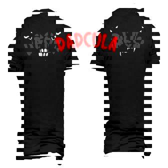 Matching Couple Costume Dad Dadcula Halloween Men's 3D T-Shirt Back Print | Mazezy