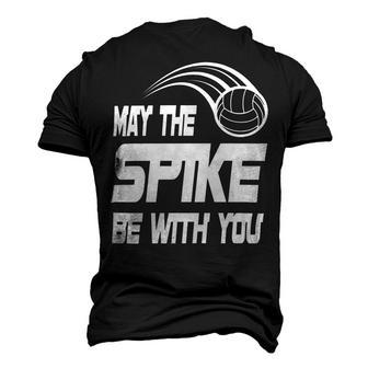 May The Spike Be With You Funny Volleyball Men's 3D Print Graphic Crewneck Short Sleeve T-shirt | Favorety CA