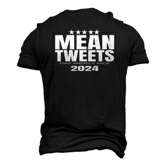 Womens Mean Tweets Mean Tweets 2024 4Th Of July V-Neck Men's 3D T-Shirt Back Print | Mazezy