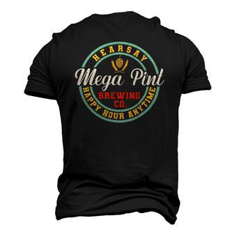 A Mega Pint Brewing Co Hearsay Happy Hour Anytime Tee Men's 3D T-Shirt Back Print | Mazezy