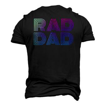 Mens Rad Dad 1980S Retro Fathers Day Men's 3D Print Graphic Crewneck Short Sleeve T-shirt