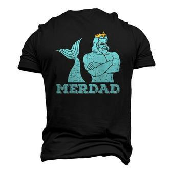 Merdad Security Merman Mermaids Daddy Fathers Day Dad Men's 3D T-Shirt Back Print | Mazezy