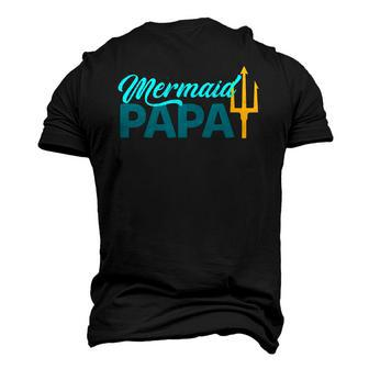 Mermaid Papa Mermaid Security Party Mens Men's 3D T-Shirt Back Print | Mazezy
