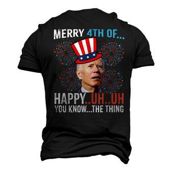 Merry 4Th Of Happy Uh Uh You Know The Thing 4 July Men's 3D T-shirt Back Print - Seseable
