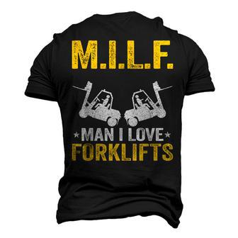 MILF Man I Love Forklifts Jokes Forklift Driver Men's 3D T-shirt Back Print - Seseable