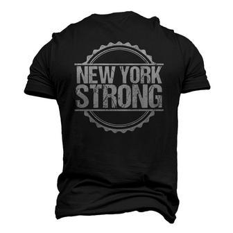 New York Strong New York Support Home Roots Pride Men's 3D T-Shirt Back Print | Mazezy