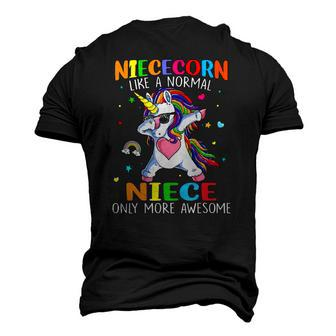 Niececorn Like A Niece Only Awesome Dabbing Unicorn Men's 3D T-Shirt Back Print | Mazezy