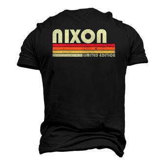 Nixon Name Personalized Retro Vintage Birthday Men's 3D T-Shirt Back Print | Mazezy