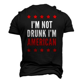 Im Not Drunk Im American 4Th Of July Tee Men's 3D T-Shirt Back Print | Mazezy