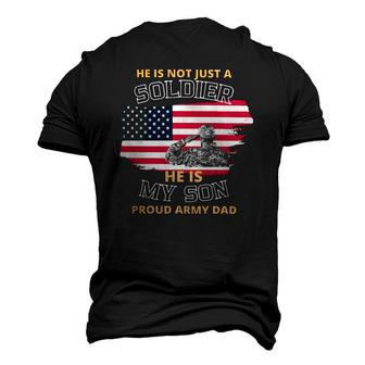 He Is Not Just A Soldier He Is My Son Men's 3D T-Shirt Back Print | Mazezy