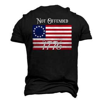 Not Offended 1776 Vintage Betsy Ross Flag Usa 2Nd Amendment Men's 3D T-Shirt Back Print | Mazezy