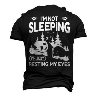 Mens Im Not Sleeping Im Just Resting My Eyes Dad Apparel Men's 3D T-shirt Back Print - Seseable