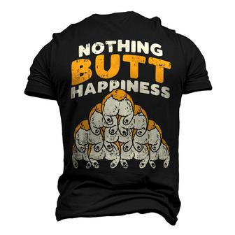 Nothing Butt Happiness Funny Welsh Corgi Dog Pet Lover Gift Men's 3D Print Graphic Crewneck Short Sleeve T-shirt - Monsterry DE