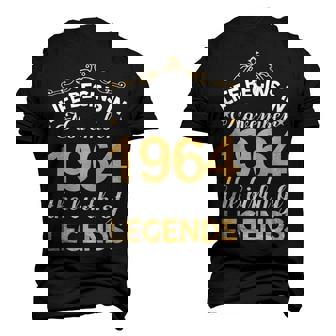 November 1964 Birthday Life Begins In November 1964 V2 Men's 3D T-shirt Back Print - Seseable