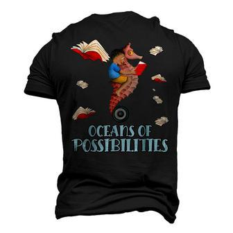 Oceans Of Possibilities Summer Reading 2022 Librarian Men's 3D T-Shirt Back Print | Mazezy