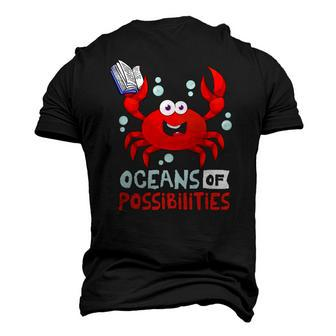 Oceans Of Possibilities Summer Reading 2022Crab Men's 3D T-Shirt Back Print | Mazezy