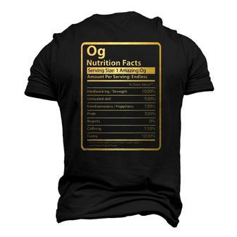 Og Nutrition Facts Fathers Day For Og Men's 3D T-Shirt Back Print | Mazezy