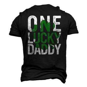One Lucky Daddy Irish Father Dad St Patricks Day Papa Men's 3D T-Shirt Back Print | Mazezy