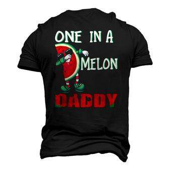 One In A Melon Daddy Dabbing Watermelon Men's 3D T-Shirt Back Print | Mazezy