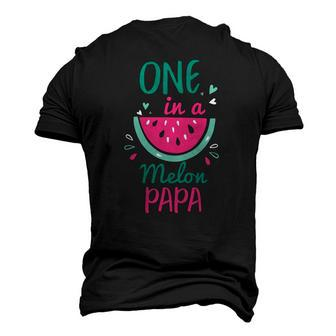 One In A Melon Papa Watermelon Matching Men's 3D T-Shirt Back Print | Mazezy