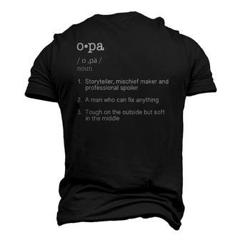 Opa Definition Fathers Day Present Men's 3D T-Shirt Back Print | Mazezy