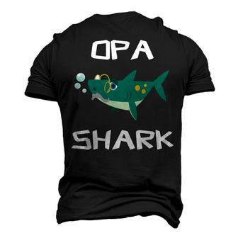 Opa Grandpa Opa Shark Men's 3D T-shirt Back Print - Seseable