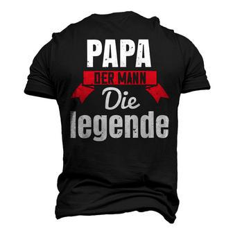 Papa Der Mann Die Legende Papa T-Shirt Fathers Day Gift Men's 3D Print Graphic Crewneck Short Sleeve T-shirt - Monsterry UK