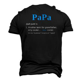 Papa Like A Grandfather Only Cooler Definition Classic Men's 3D T-Shirt Back Print | Mazezy