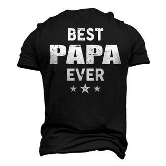 Papa Grandpa Best Papa Ever Men's 3D T-shirt Back Print - Seseable