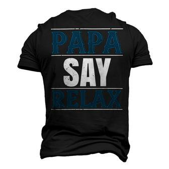 Papa Say Lelax Papa T-Shirt Fathers Day Gift Men's 3D Print Graphic Crewneck Short Sleeve T-shirt - Monsterry AU