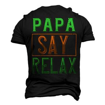 Papa Say Relax Papa T-Shirt Fathers Day Gift Men's 3D Print Graphic Crewneck Short Sleeve T-shirt - Monsterry AU