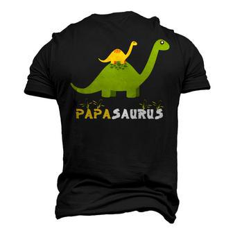 Papasaurus Funny Fathers Day 2022 Gift Idea Men's 3D Print Graphic Crewneck Short Sleeve T-shirt - Monsterry DE