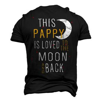Pappy Grandpa This Pappy Is Loved To The Moon And Love Men's 3D T-shirt Back Print - Seseable