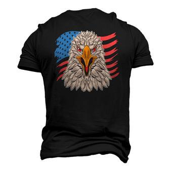 Patriotic Eagle 4Th July American Flag Tee Men's 3D T-Shirt Back Print | Mazezy