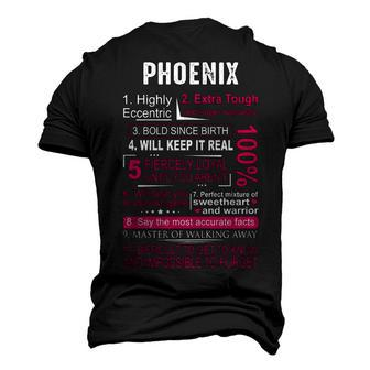 Phoenix Name Phoenix Name Men's 3D T-shirt Back Print - Seseable