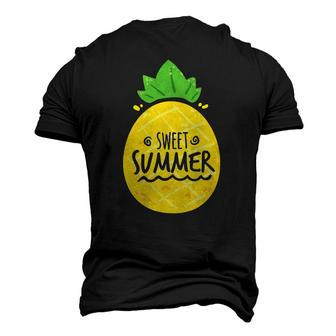 Pineapple Summer Sweet Summer Hello Break Vacation Men's 3D T-Shirt Back Print | Mazezy