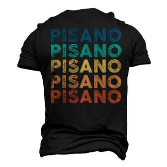 Pisano Name Shirt Pisano Family Name Men's 3D Print Graphic Crewneck Short Sleeve T-shirt - Monsterry