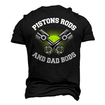 Mens Pistons Rods And Dad Bods V2 Men's 3D T-shirt Back Print - Seseable