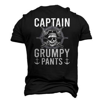 Pontoon Captain Grumpy Pants Pontooning Men's 3D T-Shirt Back Print | Mazezy