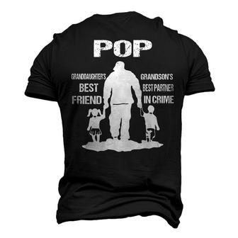 Pop Grandpa Pop Best Friend Best Partner In Crime Men's 3D T-shirt Back Print - Seseable