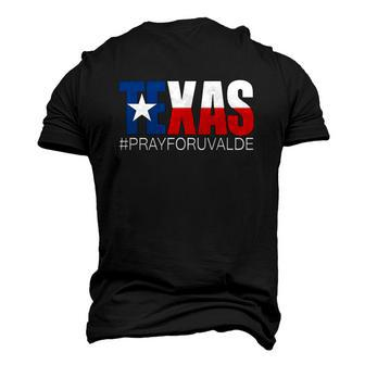 Pray For Uvalde Texas Texas Strong Prayers For Texas Gun Control Men's 3D T-Shirt Back Print | Mazezy