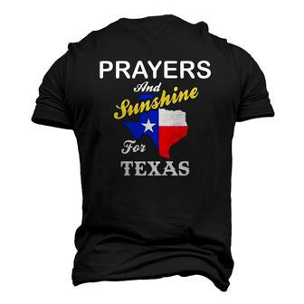 Prayers And Sunshine For Texas Pray For Uvalde Men's 3D T-Shirt Back Print | Mazezy