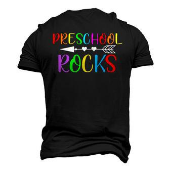 Preschool Rocks Men's 3D Print Graphic Crewneck Short Sleeve T-shirt - Monsterry