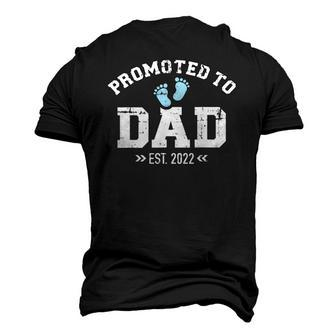 Promoted To Dad 2022 Baby Feets Men's 3D T-Shirt Back Print | Mazezy