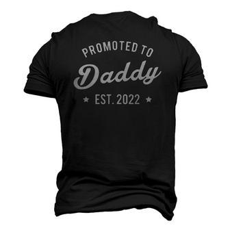 Mens Promoted To Daddy 2022 Dad Father Men's 3D T-Shirt Back Print | Mazezy