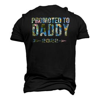 Promoted To Daddy Est 2022 First Time Dad To Be Daddy Men's 3D T-Shirt Back Print | Mazezy